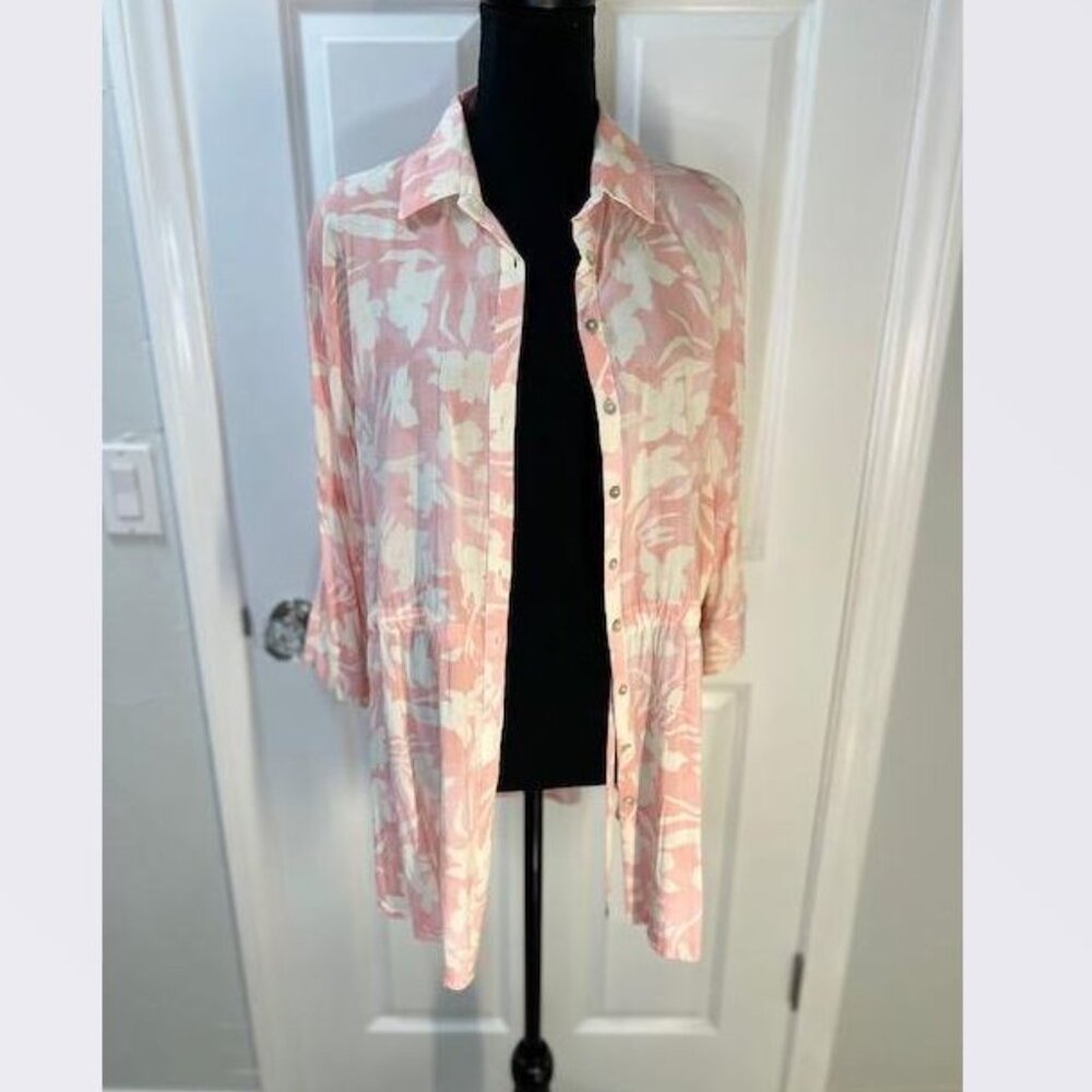 L*SPACE Pacifica Floral Tunic Swimsuit Cover Up from Anthropologie - Size XS/S - Picture 5 of 7